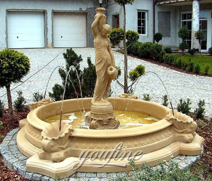 outdoor water fountain ideas qualtiy stone fountains for front yards ...