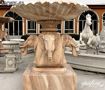 Marble Elephant Water Fountain Outdoor Decoration for Sale MOKK-61