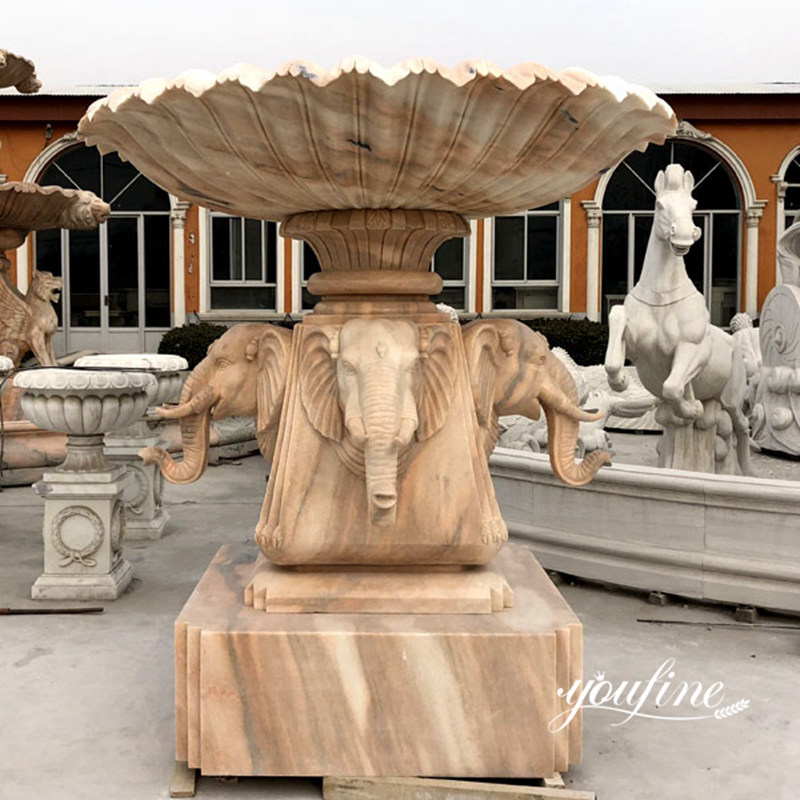 Marble Elephant Water Fountain Outdoor Decoration for Sale MOKK-61