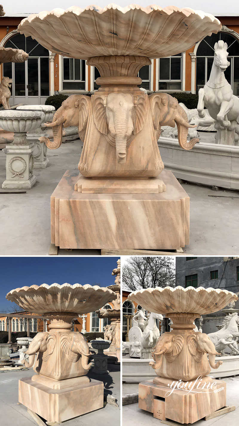details of elephant water fountain-YouFine Sculpture