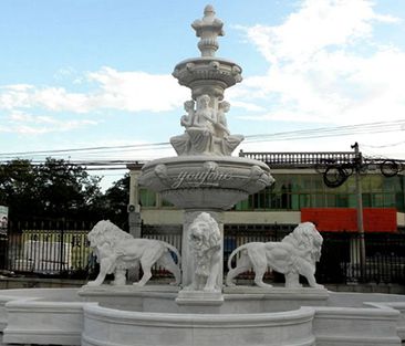 Outdoor Garden Decoration Marble Animal Fountain for Sale MOKK-03