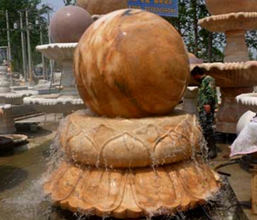 Online Marble Fountain Stone Rolling Ball Fountain for Sale MOKK-88