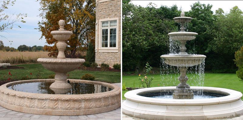 Beautiful Natural Stone Carved Marble Lady Water Fountain Garden Decoration Other Design