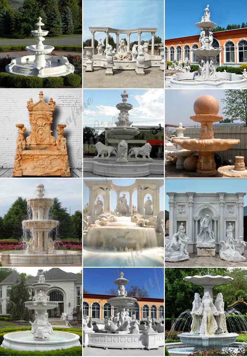 Related Products of Custom Outdoor Marble Water Fountain with Figure Design