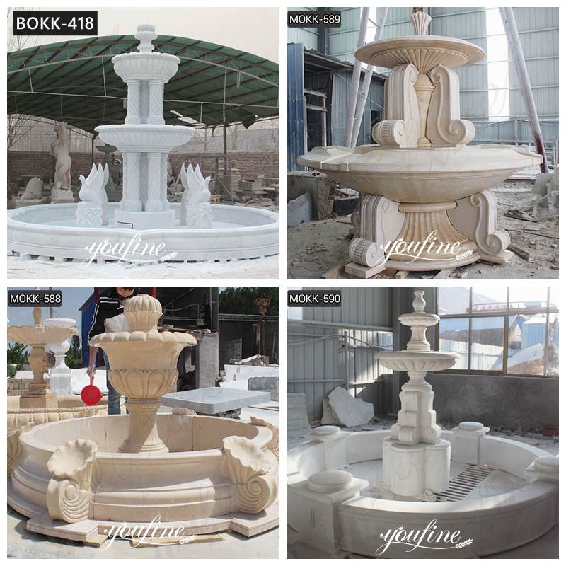 Cheap Simple 3 Tiered Marble Water Fountain Garden Decor for Sale Other Designs