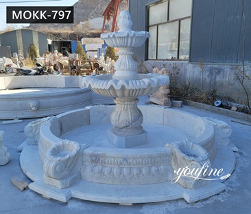 Small Cheap White Marble Fountain for Garden MOKK-797