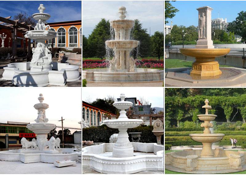 Large Outdoor Marble Fountain with Lady Statue for Sale Other Designs 