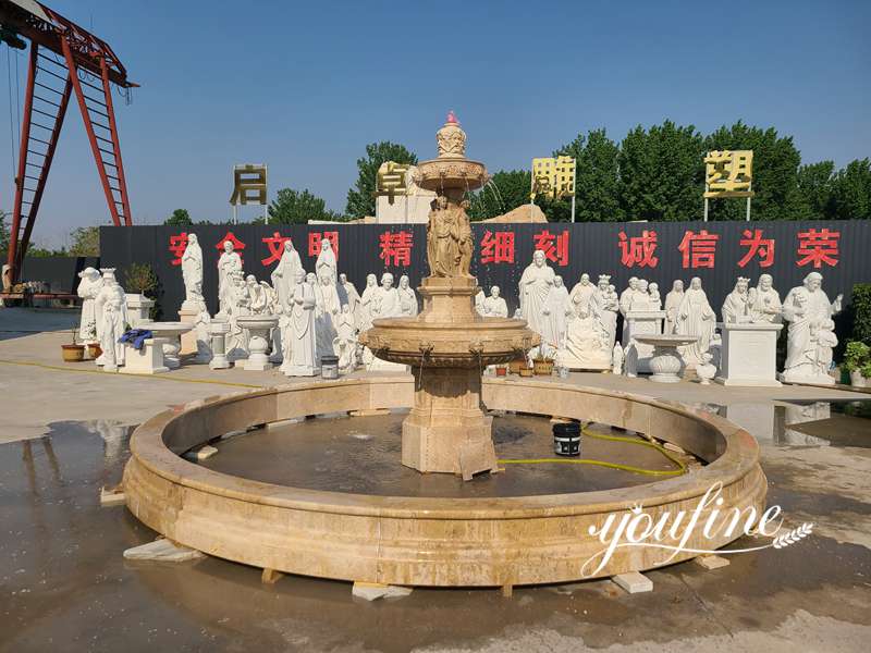 Outdoor Garden Tiered Marble Figure Fountain Online for Sale MOKK-815