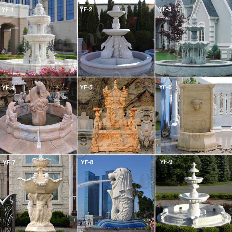 Tiered Marble Water Fountain