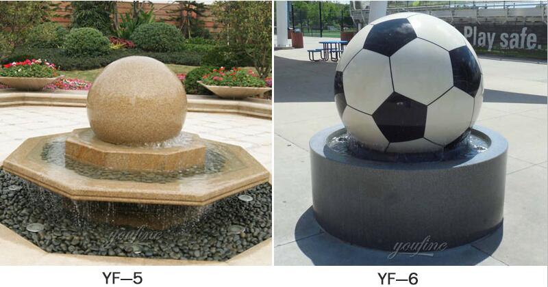 sphere water fountain outdoor