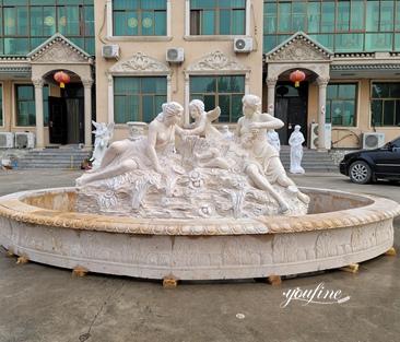 Handmade Figure Garden Marble Fountain for Sale MOKK-827