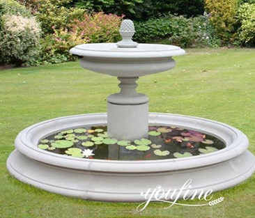 Outdoor Garden Marble Fountain with Basin for Sale MOKK-840