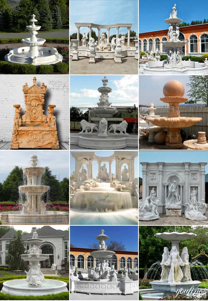 mable outdoor fountain