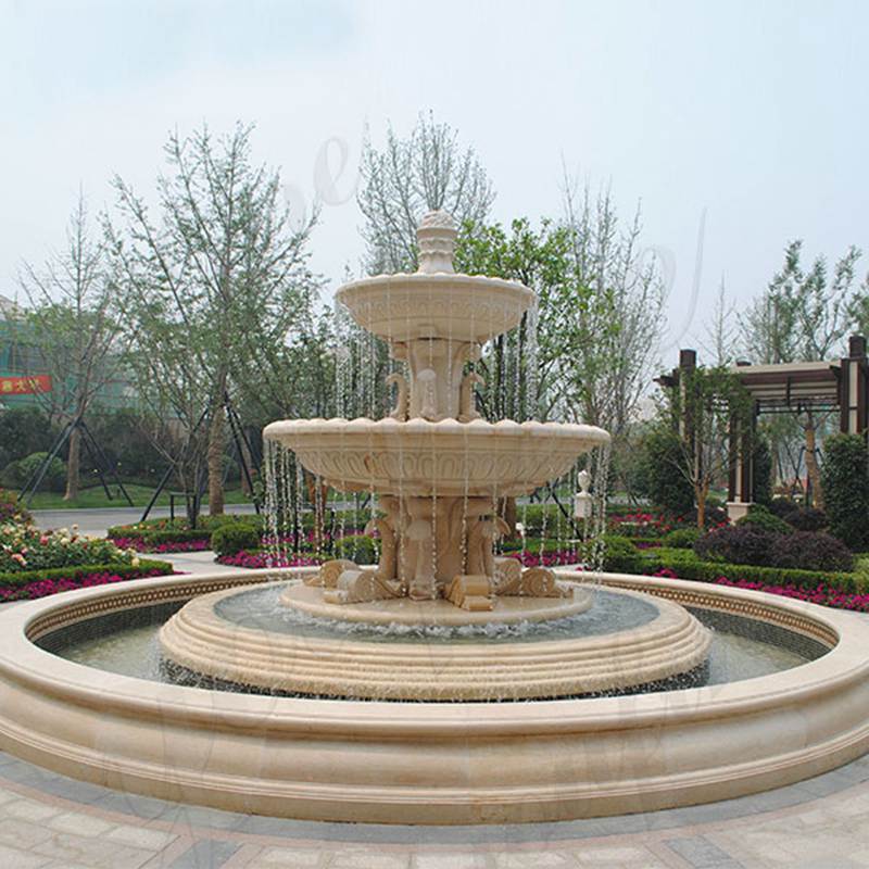 Natural Marble Water Fountain for Garden