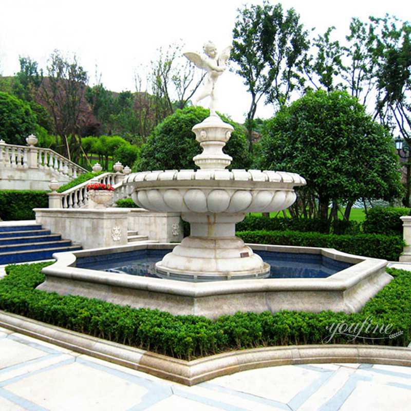 outdoor marble fountain