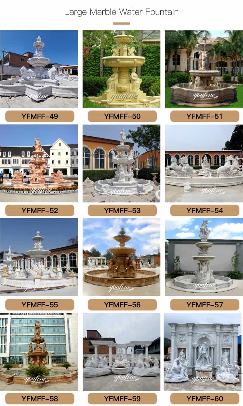 outdoor marble fountain