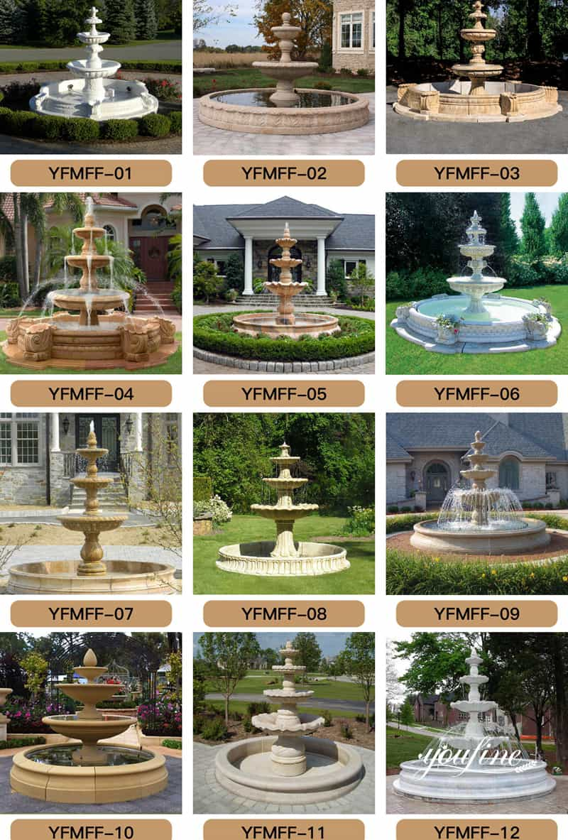 Marble water fountain - YouFine Sculpture (1)