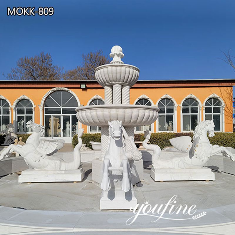 Marble Large Outdoor Fountains with Pool for MOKK-809 (1)