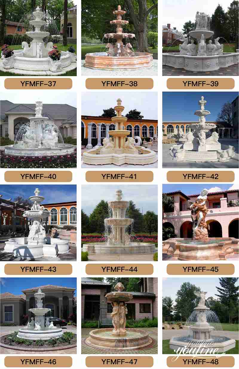 marble water fountain- YouFine Sculpture