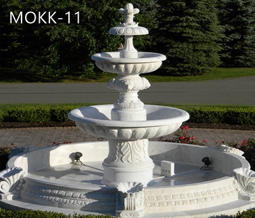 Natural Marble Tiered Fountain Outdoor Decor Manufacturer MOKK-11