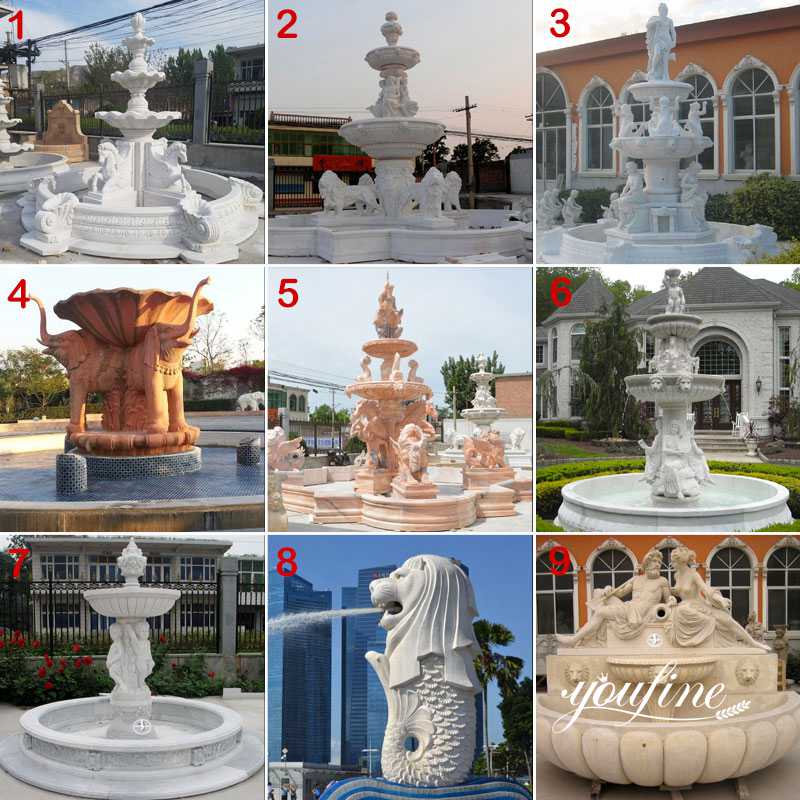 large outdoor water fountains -YouFine Sculpture