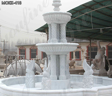 Hand Carved Marble Water Fountain Outdoor Decor for Sale MOKK-418 - 副本