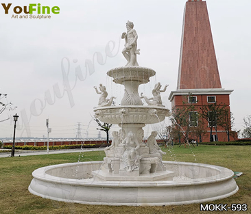 Luxury Marble Statuary Water Fountain Garden Decor Supplier MOKK-593