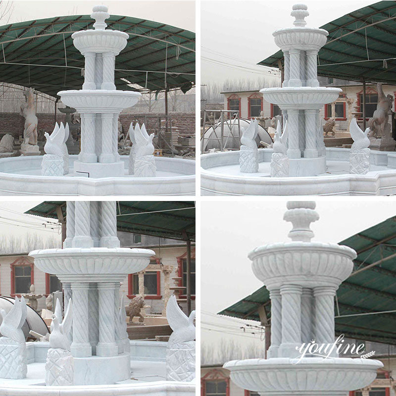 tiered water fountain outdoor -YouFine Sculpture