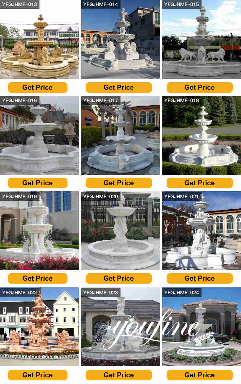 large marble fountain -YouFine Sculpture