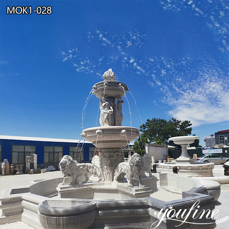 large marble fountain -YouFine Sculpture