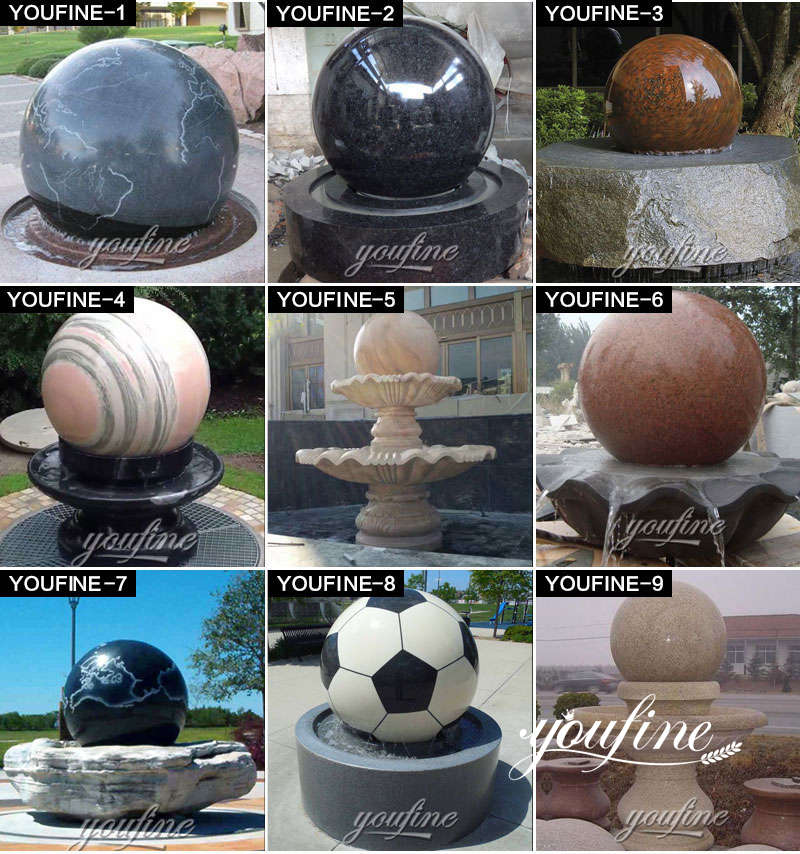 rolling ball water fountain feng shui -YouFine Sculpture