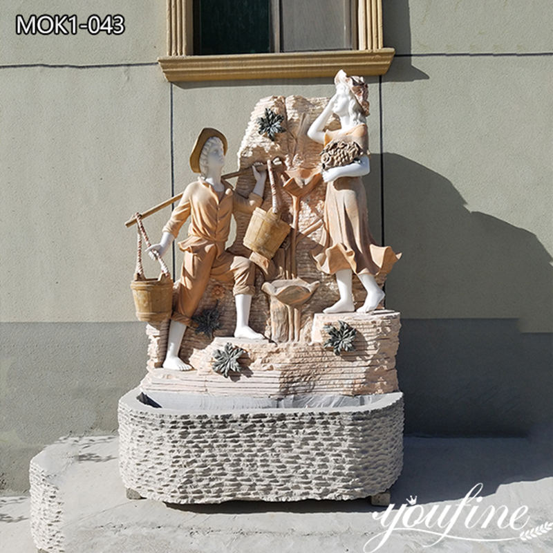marble garden wall fountain -YouFine Sculpture