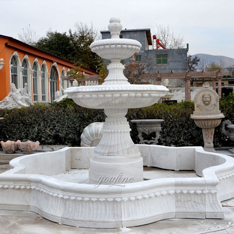 Applications of Marble Fountain with Basin